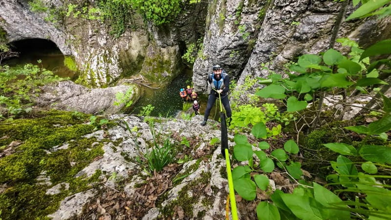 Emen: Canyoning at Negovanka Gorge w/ Optional Free Camping - The Momin Skok Waterfall Moment: Rappel Skills With Real Accomplishment