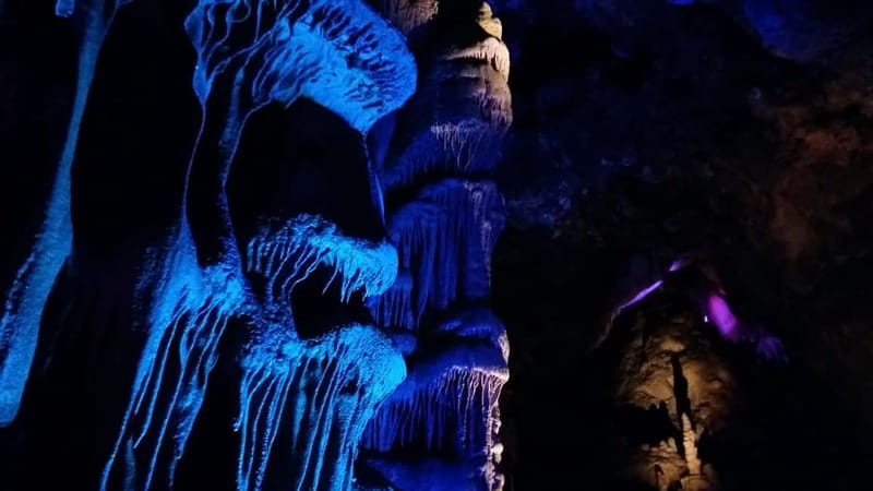 From Sofia: Belogradchik Rocks & Venetsa Cave Full-Day Tour - Venetsa Cave: walking through colorful rock under modern lights