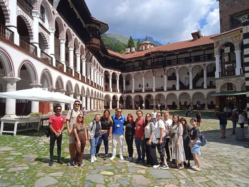 From Sofia: Rila Monastery and Optional Museum, Cave or Spa - Courtyard Time and Lunch Reality Near the Monastery
