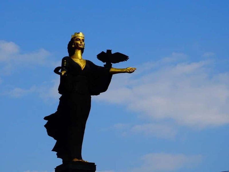 Sofia by Night: Panoramic City Tour and Folklore Dinner - Presidency and ministries: the serious buildings break up the wow-factor