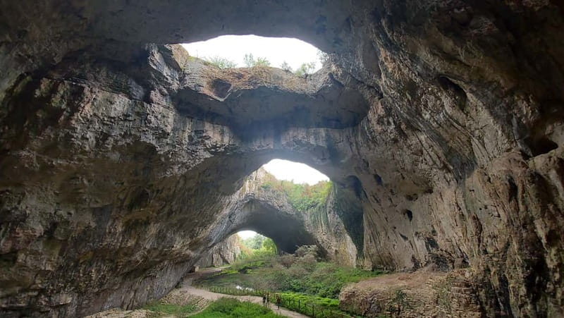Sofia: Lovech, Devetashka Cave, and Krushuna Waterfalls Tour - Lovech’s covered bridge, fortress outside, and Revival-era houses