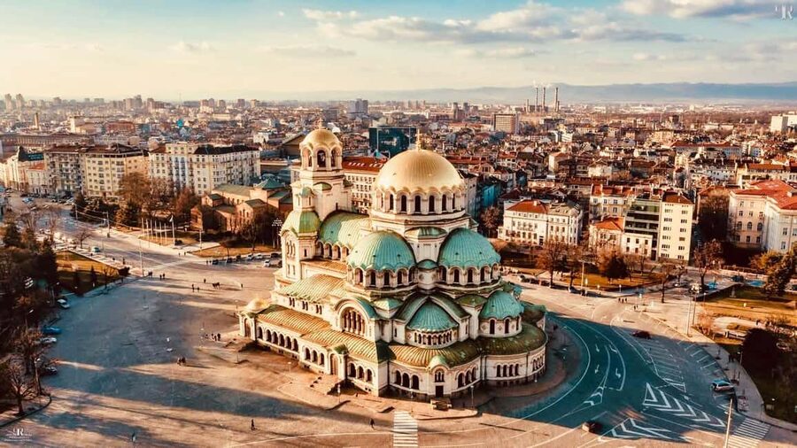 Sofia: Private Orthodox Heraldry Tour with Entry Tickets - Alexander Nevsky Cathedral: domes outside, icons inside the crypt
