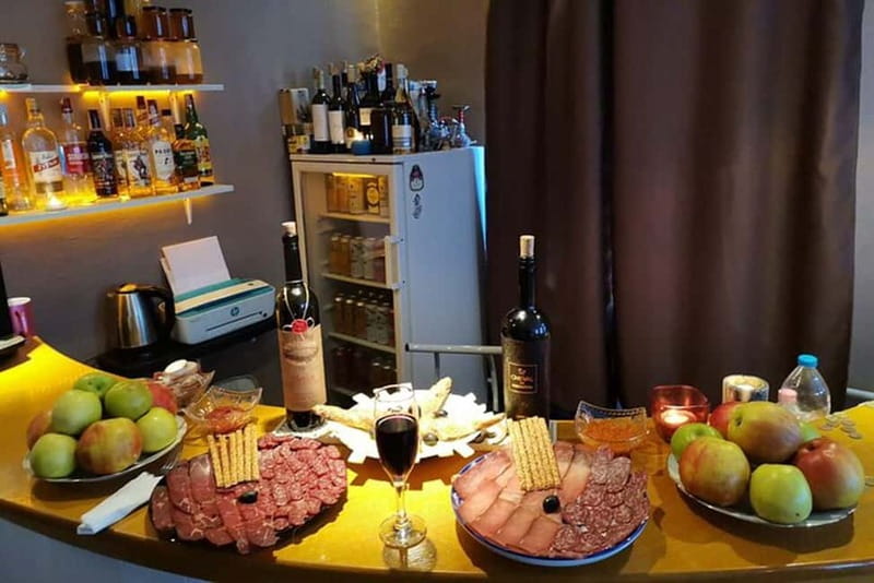 Special selection of prime cuts and wine - Cheese, olives, and bread sticks: classic Bulgarian partners