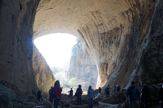 Wilderness experience- Kroshuna waterfalls with Devetashka and God's eyes cave - Stop 2: Prohodna Cave and the “God’s Eyes” Light Effect